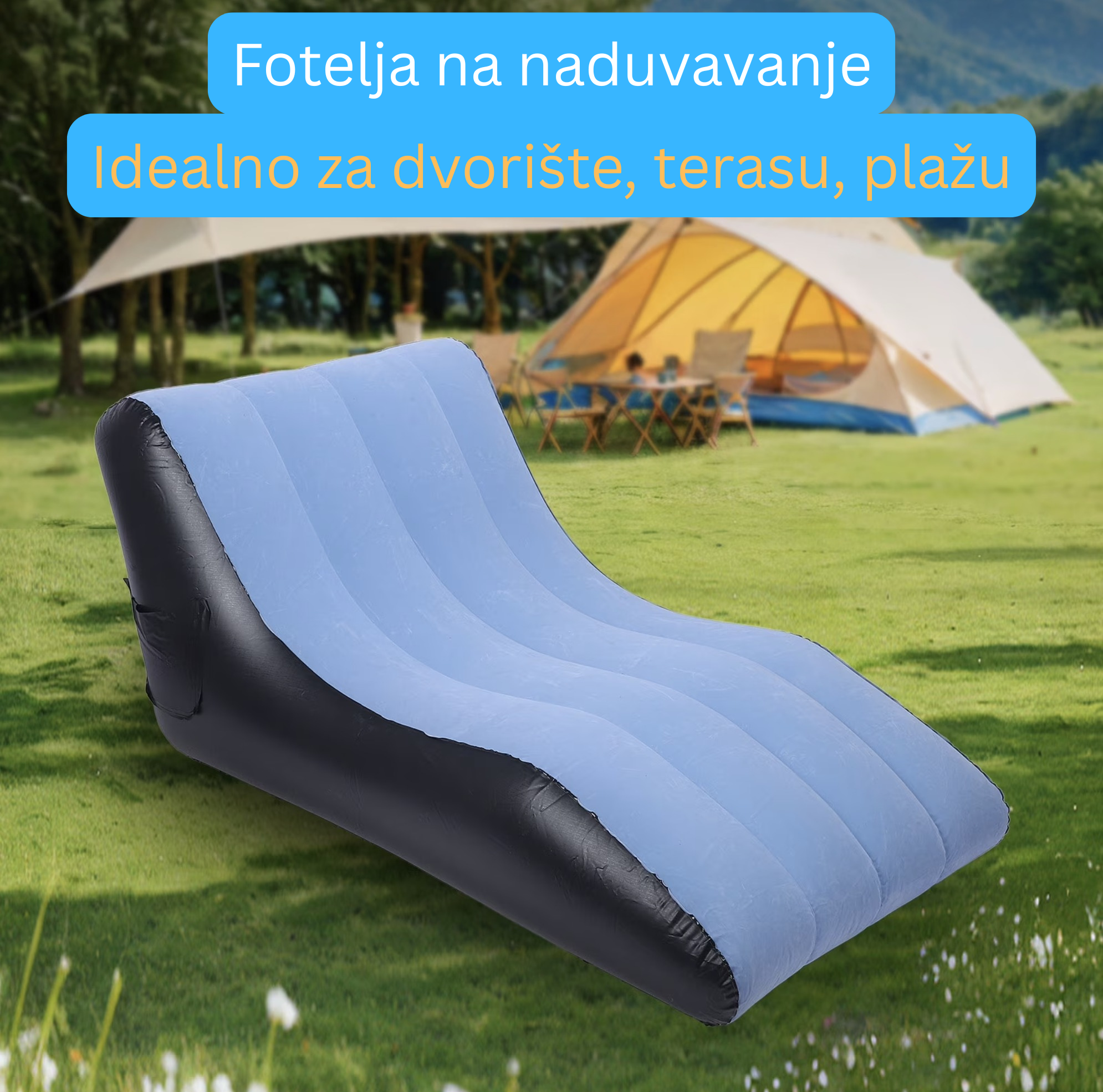 Lezaljka za dvorište na naduvavanje