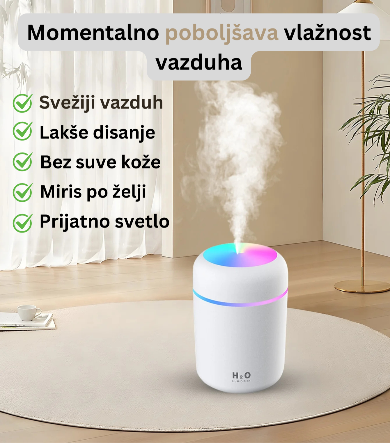 Osveživač vazduha sa noćnim svetlom i filterom