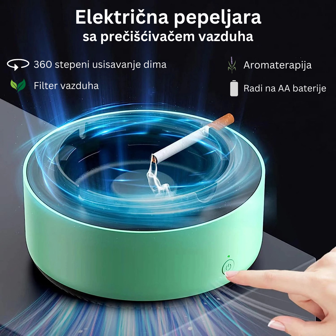 Električna pepeljara sa filterom